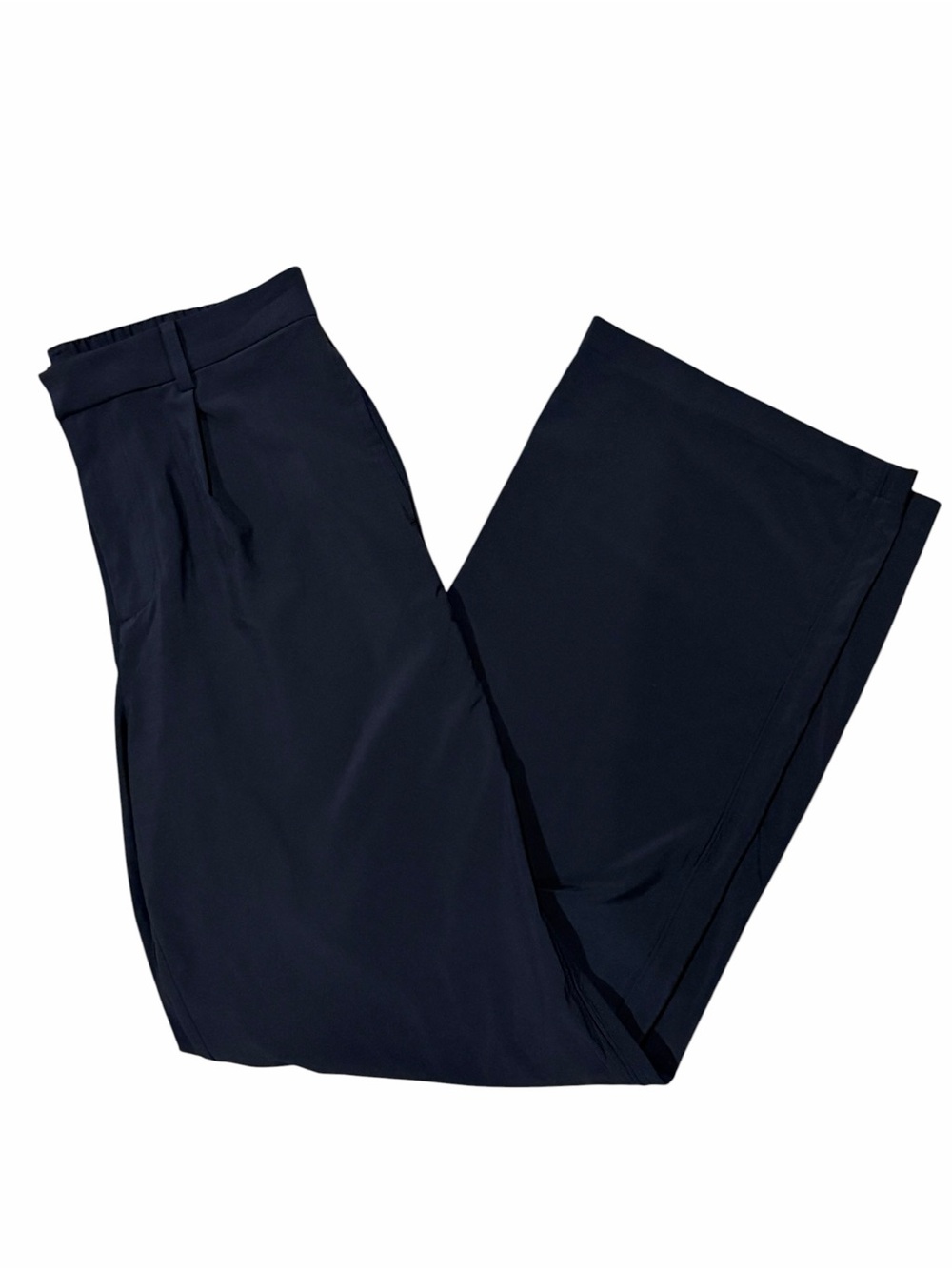 Vuori Villa Wide Leg Pants Women's L Black Wideleg Trouser VW4086 Travel